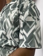 Manmode Printed Drop Shoulder Shirt - Raven - Image 2