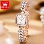 Oleevs L-9987 C Diamond Mermaid Luxury Ladies Quartz Watch - Image 2
