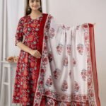 Readymade Full AC Cotton Casual Floral Printed Kurti Set