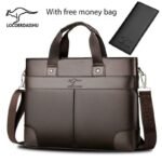 Stylish PU Leather Business Laptop Bag - Image 2