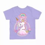 Unicorn Magic Dark Purple T-Shirt – For Little Dreamers and Rainbow Chasers
