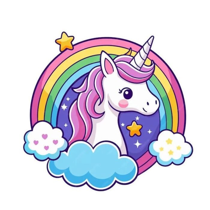 Unicorn Magic Dark Purple T-Shirt – For Little Dreamers and Rainbow Chasers - Image 2