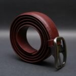 Zays Handcrafted Genuine Leather Plain Belt for Men - Brown - Image 5