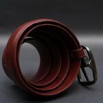 Zays Handcrafted Genuine Leather Plain Belt for Men - Brown - Image 4